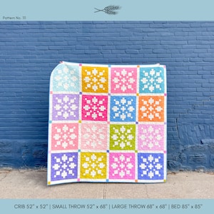 Winters pdf-quiltpatroon: beginners, fat Quarter-vriendelijk