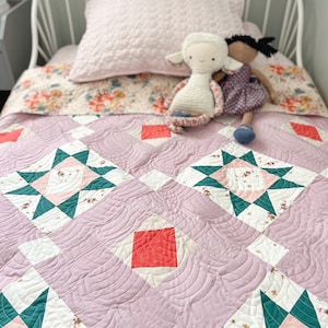 Wild Starflower PDF Quilt Pattern Beginner, Fat Quarter Friendly image 6