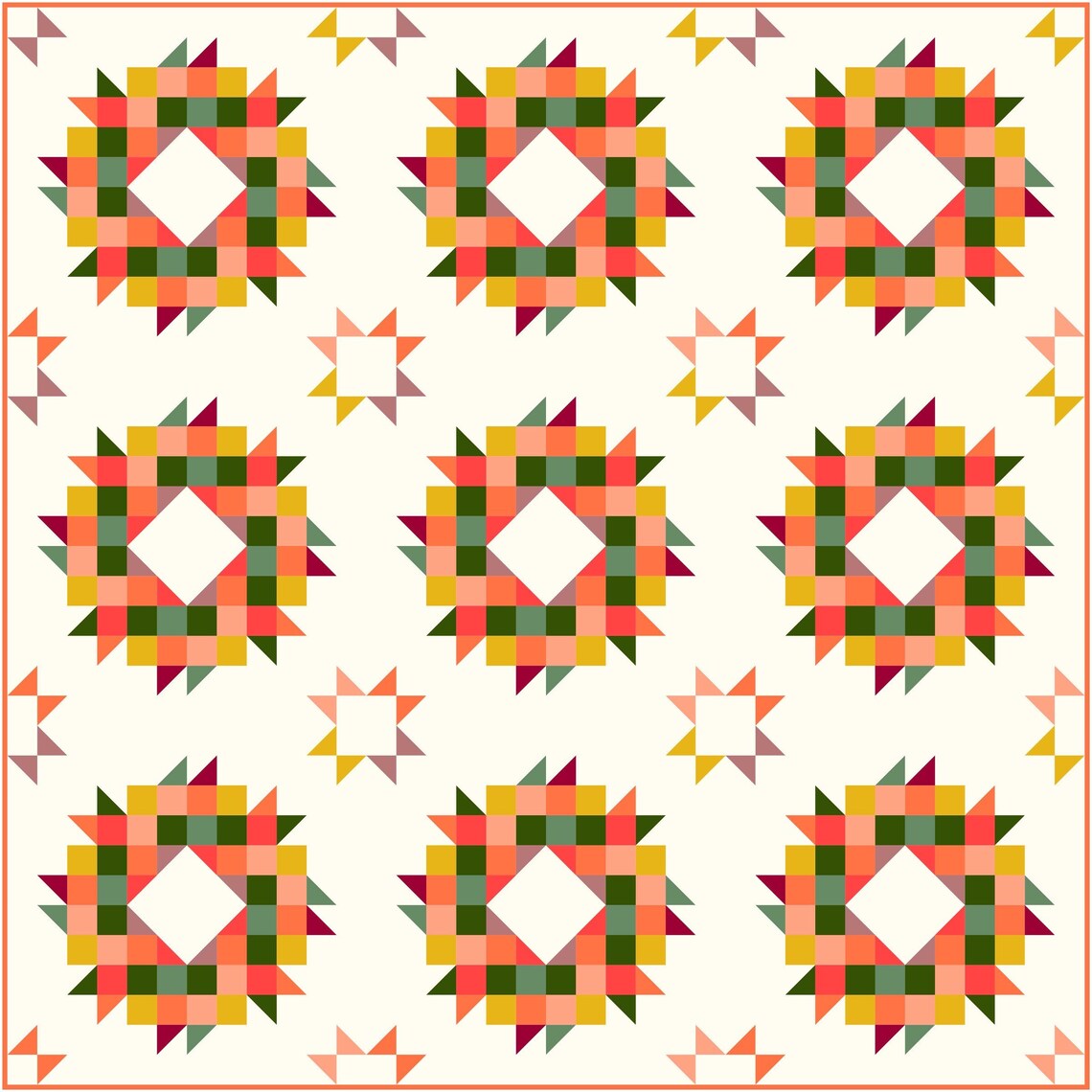 Midsummer Mini PDF Quilt Pattern - Scrap Friendly - Etsy