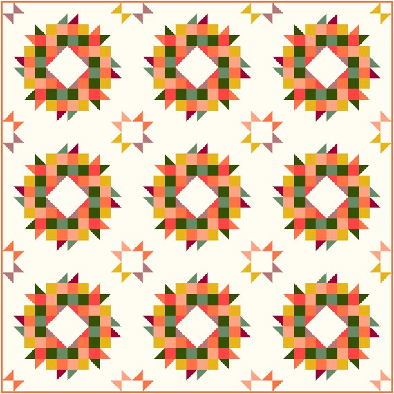 Midsummer Mini PDF Quilt Pattern - Scrap Friendly - Etsy