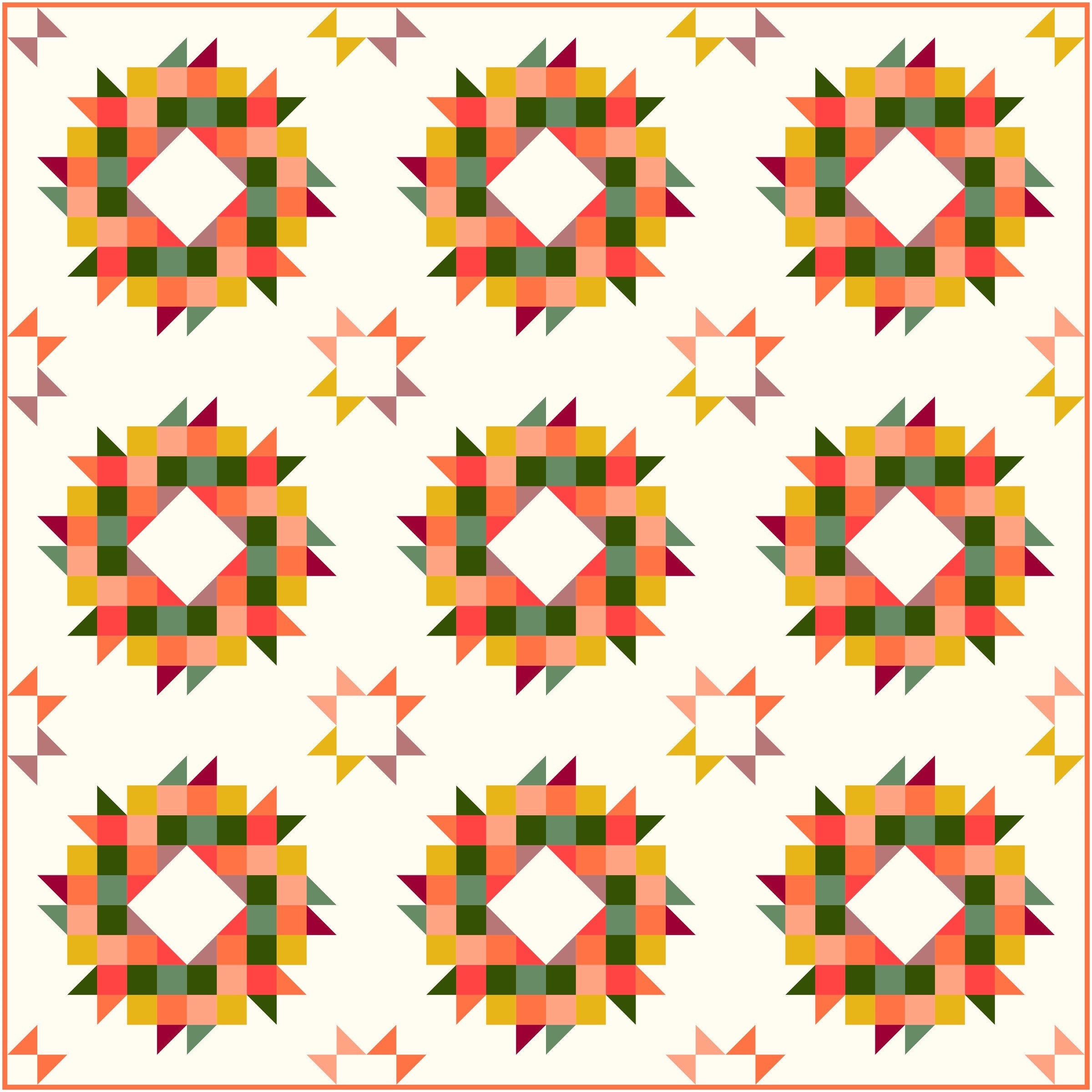 Midsummer Mini PDF Quilt Pattern - Scrap Friendly - Etsy