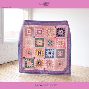 Stella Rose PDF Quilt Pattern - Beginner, Fat Quarter Friendly