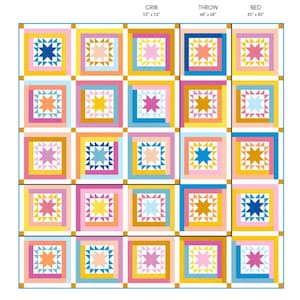 Cabin Nights PDF Quilt Pattern Beginner, Fat Quarter Friendly image 9