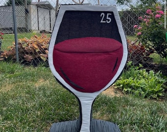 Personalized Wine Glass Piñata | Custom Party Decoration