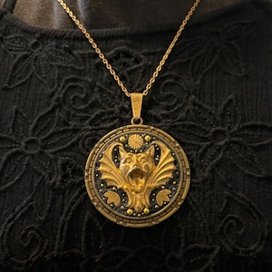 Large Gargoyle statement pendant
