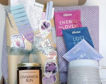 Lavender Blind Date with a Book Gift Box: Reader's Cozy Self-Care Box