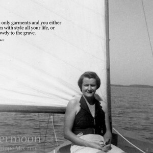 BIRTHDAY CARD: Years Are Only Garments  - Vintage B&W Photo