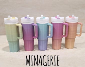 Mini Stanley Schlüsselanhänger: 3D Gedruckter Lippenpflegestift-Halter - Ombre