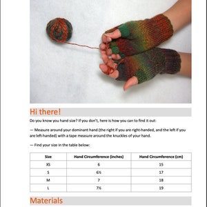 Fingerless Gloves PDF Knitting Pattern: Best Sellers Women's Fingerless Gloves All Sizes zdjęcie 3