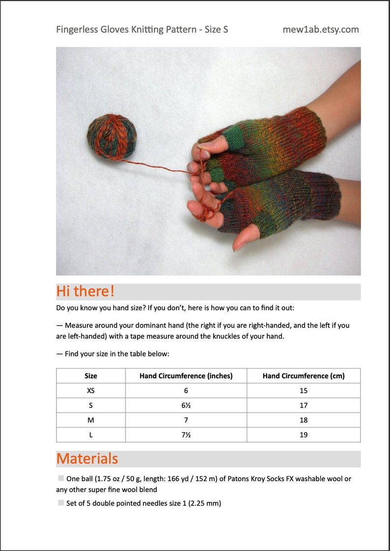 Fingerless Gloves PDF Knitting Pattern: Best Sellers Women's Fingerless Gloves All Sizes image 3