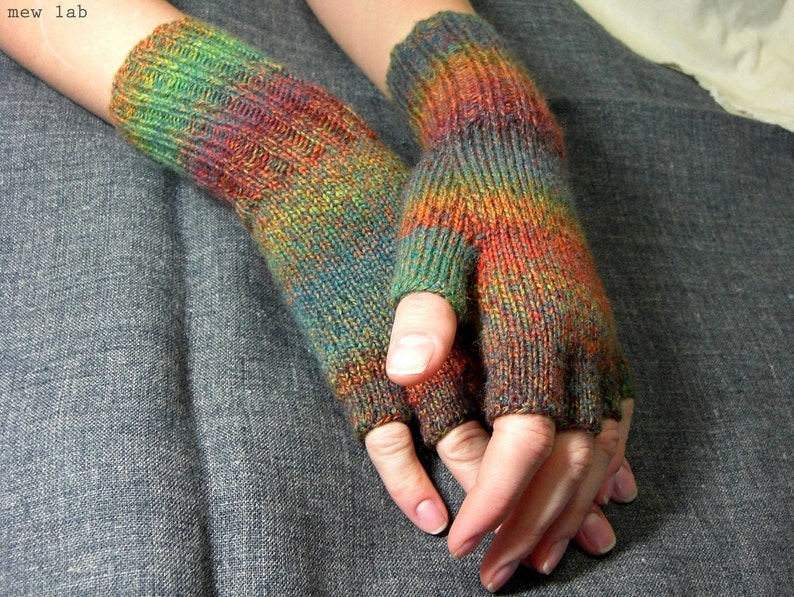 Fingerless Gloves PDF Knitting Pattern: Best Sellers Women's Fingerless Gloves All Sizes image 2