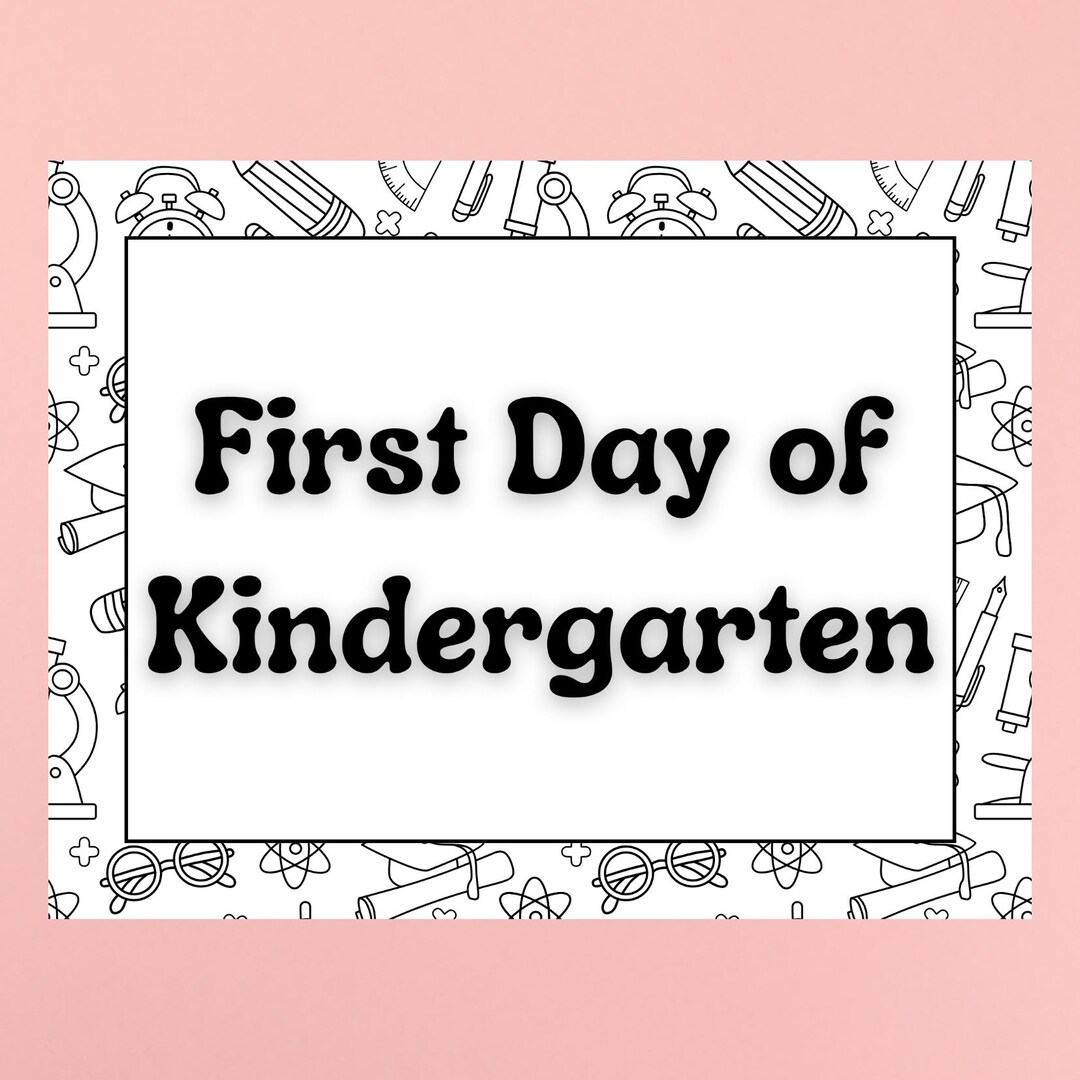 First Day of School Sign - Printable Editable Back to School Sign ...