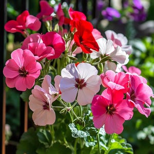 Color Mix Geranium Seeds – Classic Blooms for Cottage Gardens, Porches & Hanging Baskets