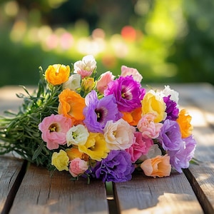 Color Mix Lisianthus Seeds – Elegant, Heat-Tolerant Eustoma for Cutting Gardens & Romantic Floral Displays