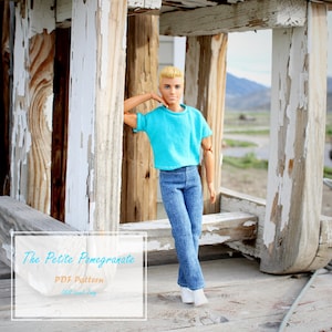 Basic Mens Jeans - Doll Clothes - Sewing Pattern