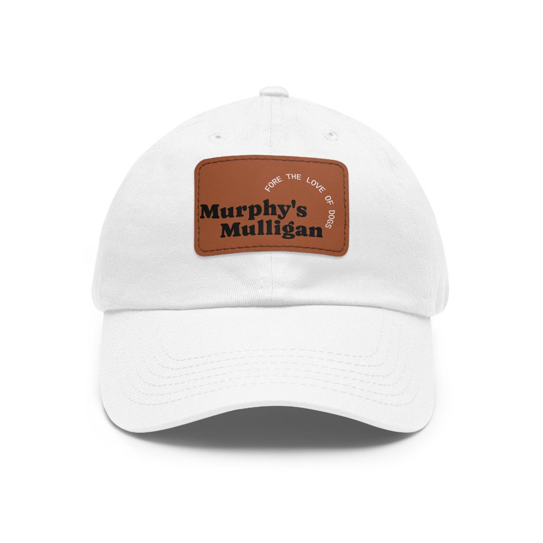 Multigan Cap Dad Cap With Leather Patch, Murphy's Mulligan Logo, Baseball Cap ...
