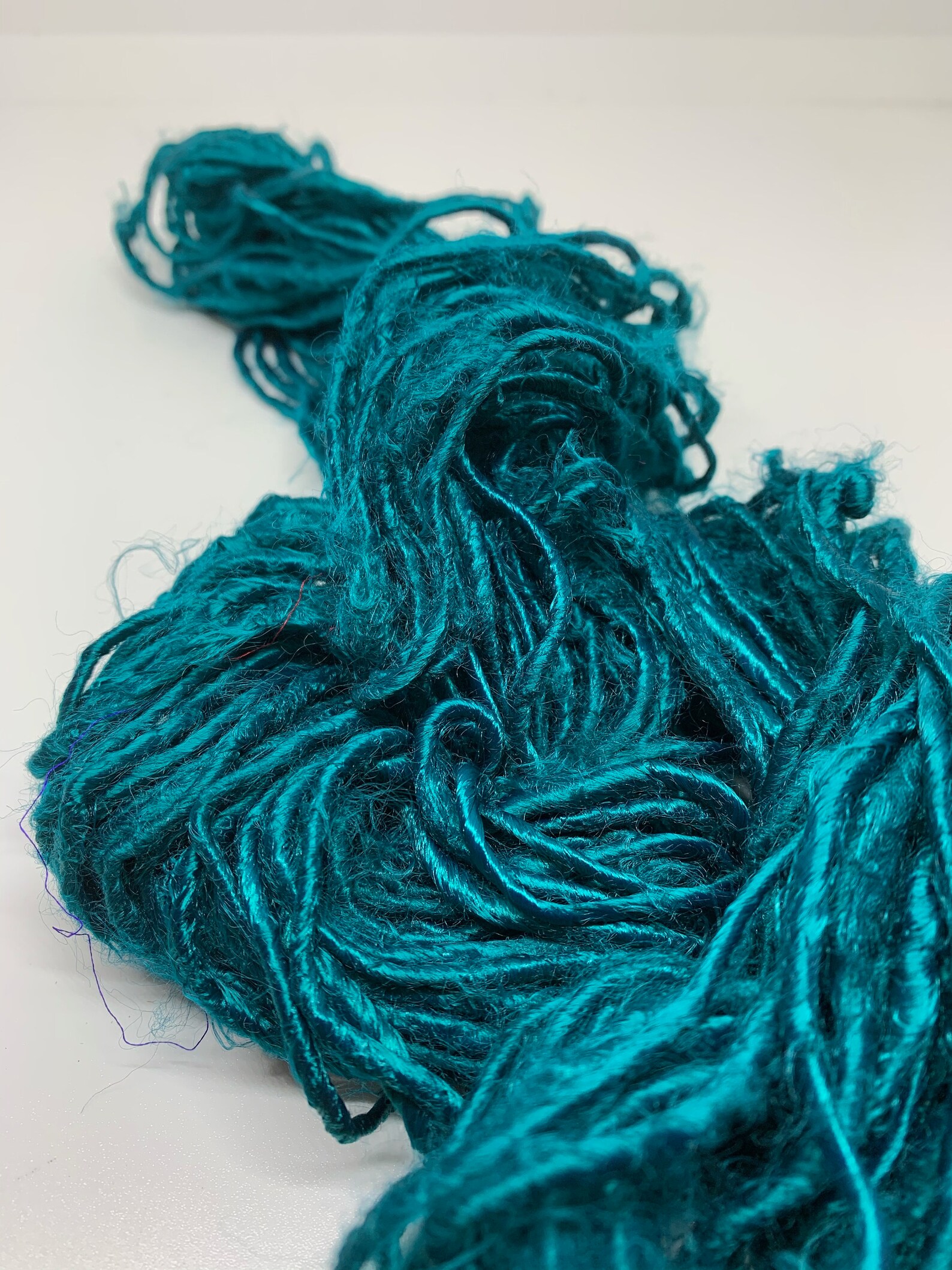 Banana yarn jewel tones teal. bold 200g Chunky yarn. Etsy