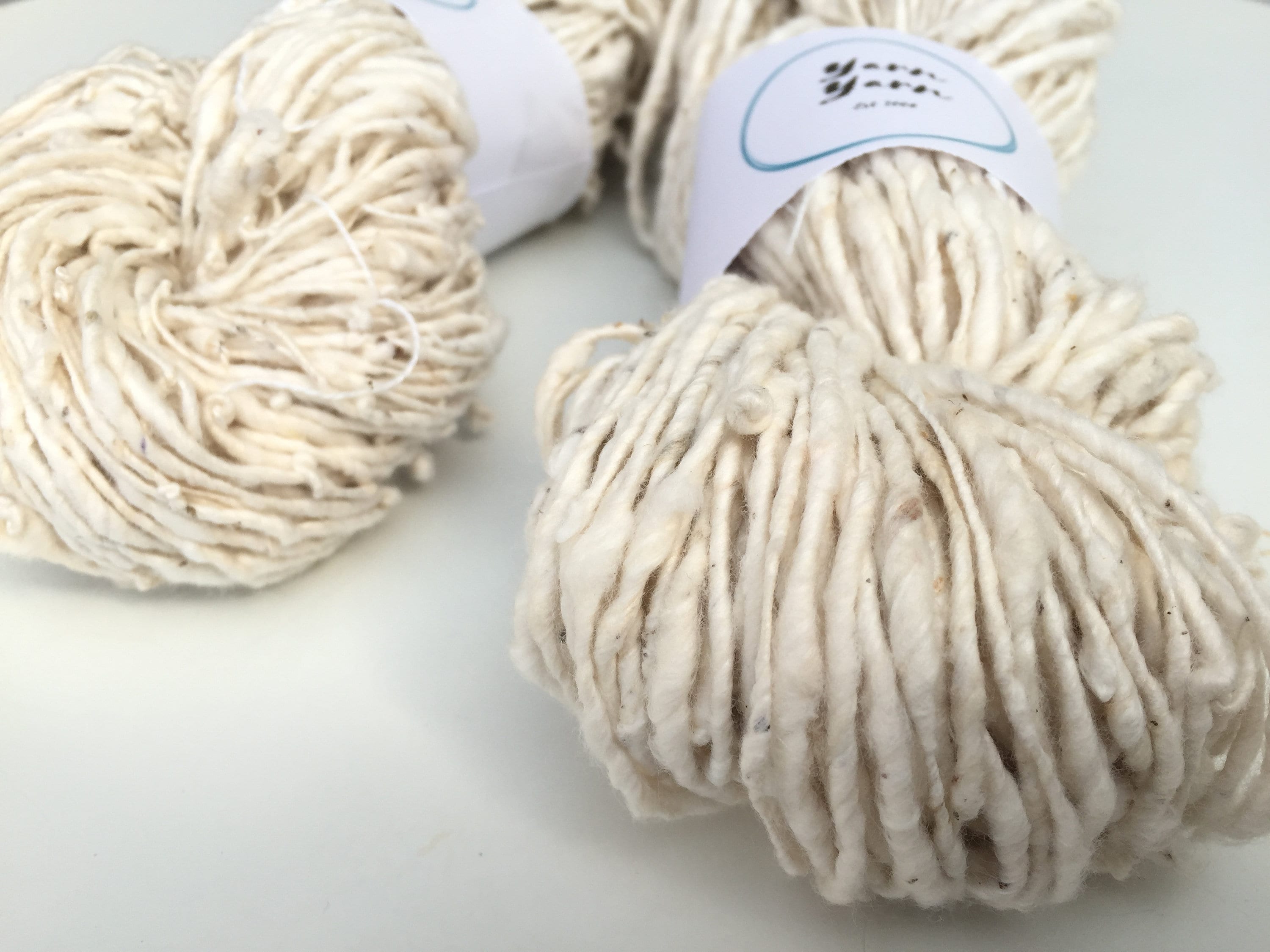 Organic raw slub cotton yarn. Soft cotton yarn variegated. Etsy