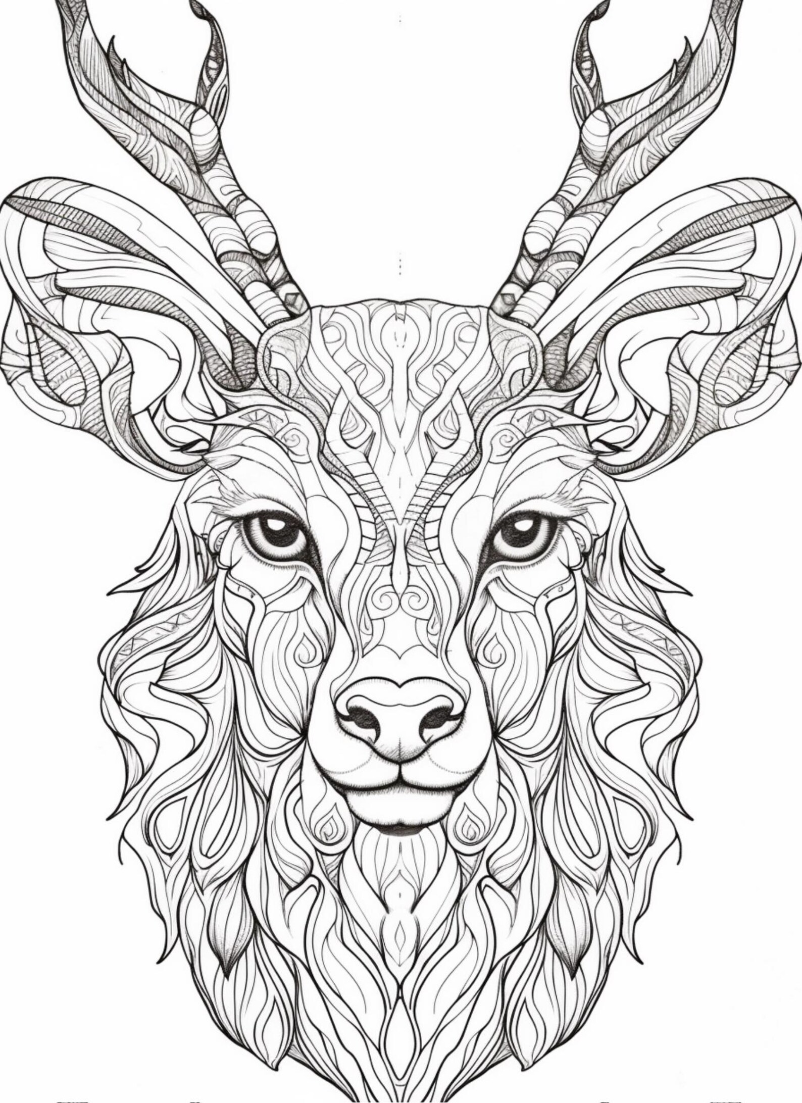 Mandala Animals Coloring Book: Relaxing Stress Relief, Kids & Adults ...