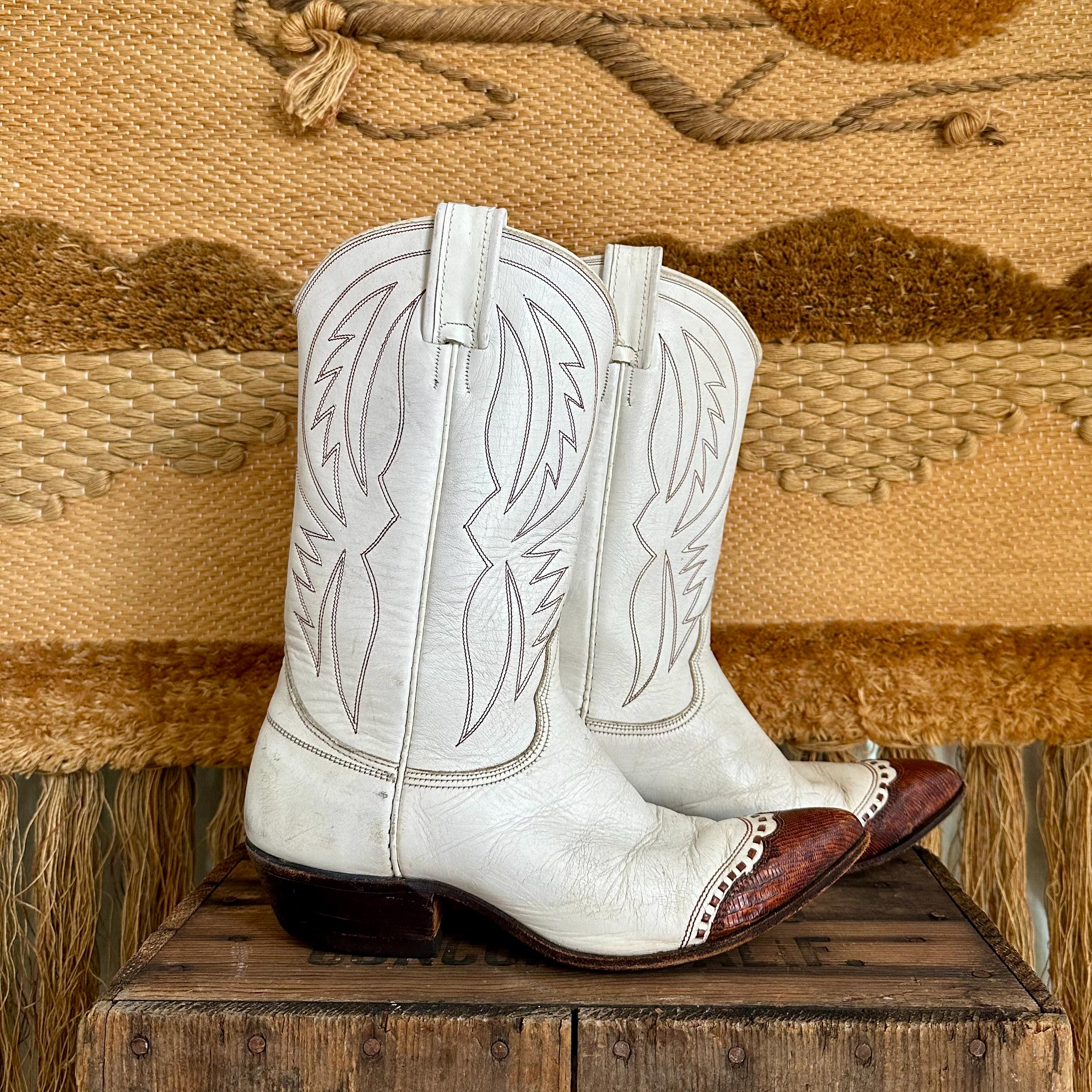 Bottes de cow-boy Nocona vintage pour hommes 9,5 D