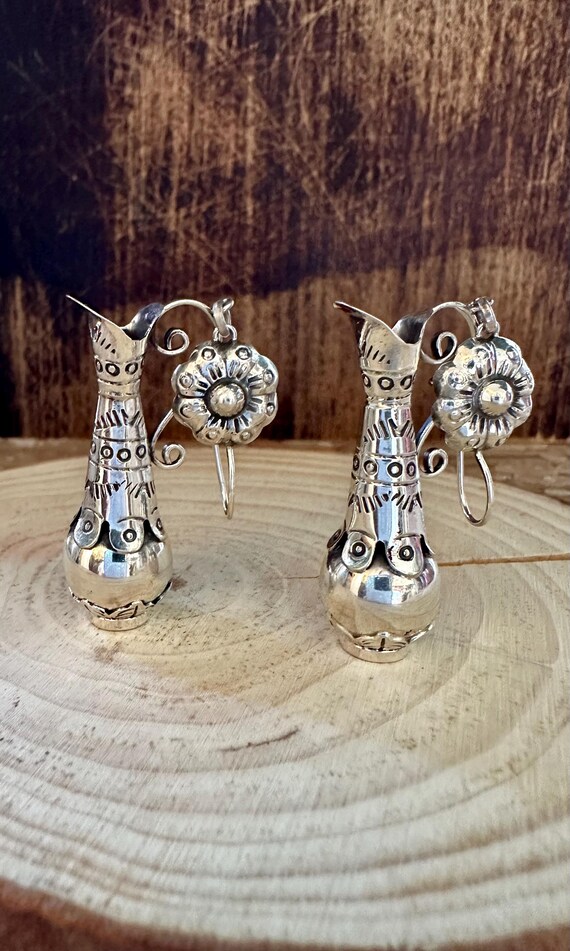 WATERING FLOWER VASE Statement Dangle Earrings | … - image 9