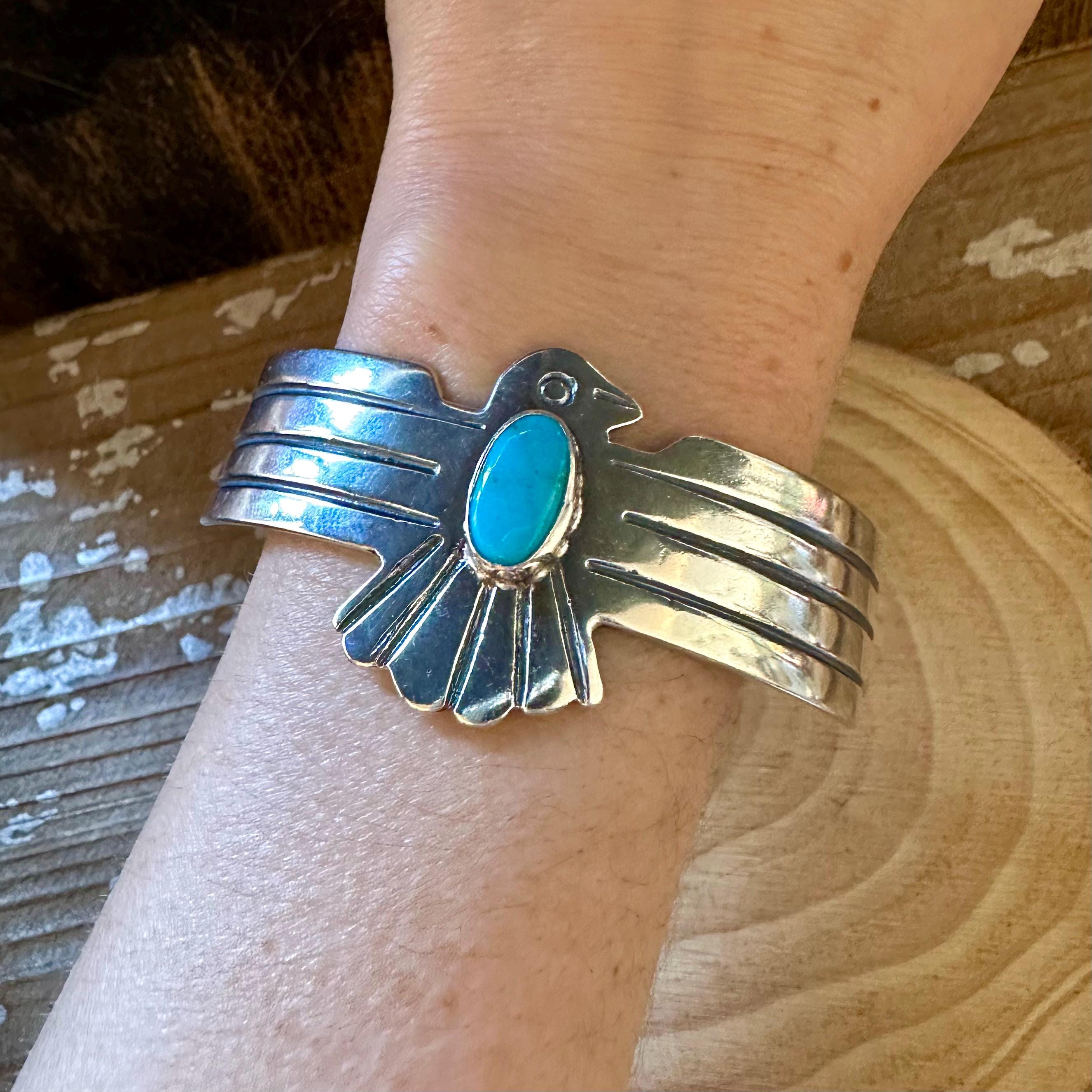Fred Harvey Thunderbird Cuff - Etsy