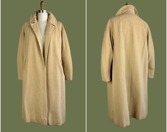 HOLD FOR HHG ViCUNA - Manteau évasé vintage années 50 | Manteaux de luxe Bernard Altmann des années 50 | La meilleure fibre des années 60 au monde | Petit Moyen