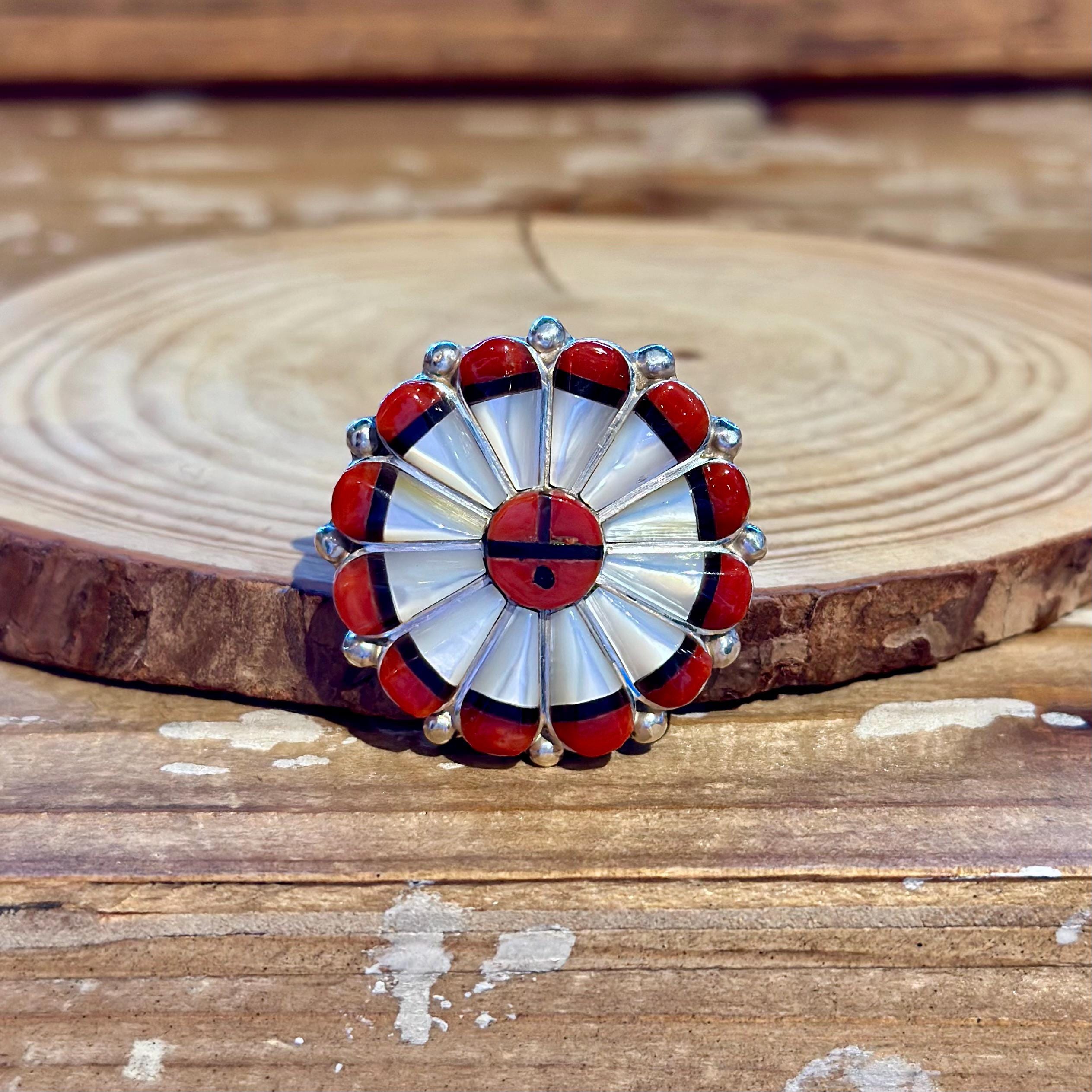 Zuni Sun Face Ring - Etsy