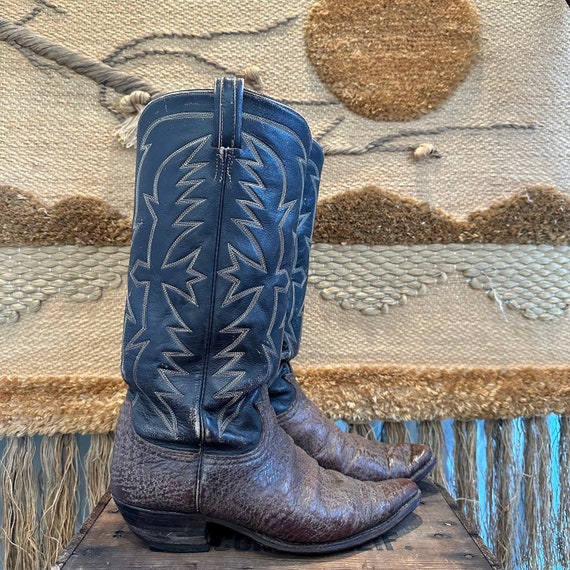 TONY LAMA Buffalo Hide Cowboy Boots | Western Cowb