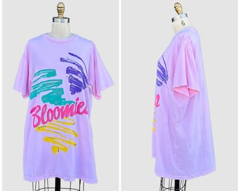 BLOOMIES Vintage 1980s Shirt | 80s Bloomingdales Retro T-shirt | MTV Era | Mall Culture | Pop Art | Open Sizing