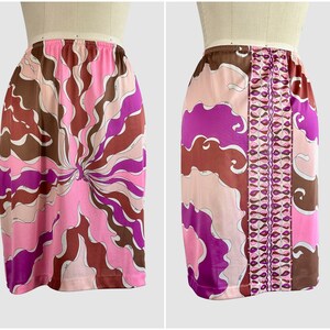 EMILIO PUCCI: cotton sarong with abstract pattern - Pink  Emilio Pucci  wrap-skirt 2EPD012E951 online at