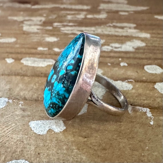 CRIES IN TURQUOISE Large Sterling Silver & Turquo… - image 3