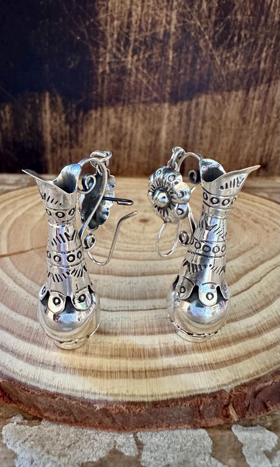 WATERING FLOWER VASE Statement Dangle Earrings | … - image 4