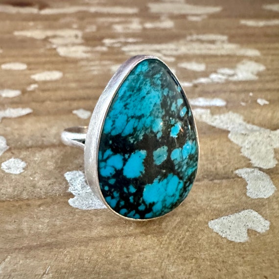 CRIES IN TURQUOISE Large Sterling Silver & Turquo… - image 5