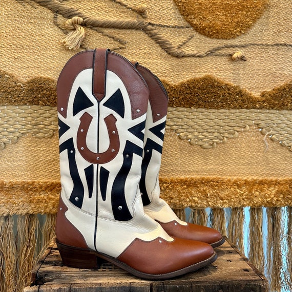 ACME Vintage 70s 80s Boots | Western Leather Horse
