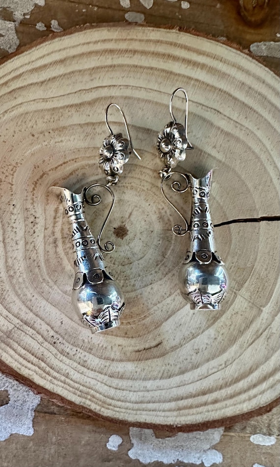 WATERING FLOWER VASE Statement Dangle Earrings | … - image 7