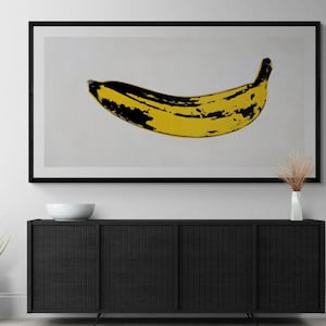 Banana Panoramic | Warhol | Pop Art | Large Print Wall Decor, Canvas or Print