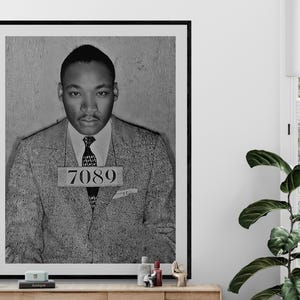 4x6 マーティン ルーサー キング ジュニア マグショット 逮捕