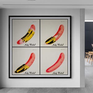 Warhol Banana Pop Art Print: Velvet Underground Cover Art