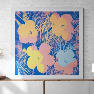 Warhol Flowers Print: 1960s Pop Art Floral Wall Decor