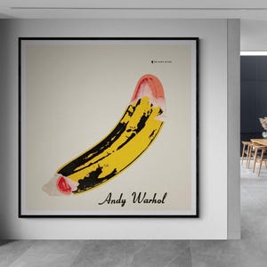 Warhol Banana Pop Art Print: Velvet Underground Album Cover