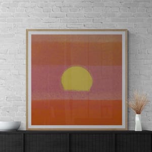 Pink Sunset | Andy Warhol | Pop Art | Large Print Wall Decor, Canvas or Print