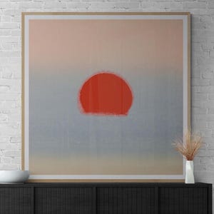Pink and Orange Sunset | Andy Warhol | Pop Art | Large Print Wall Decor, Canvas or Print