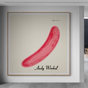 Warhol Banana Pop Art Print: Velvet Underground Album Cover