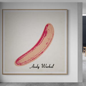 Warhol Banana Pop Art Print: Velvet Underground Cover Art