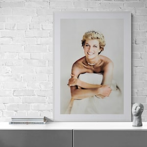 Stampa Pop Art della Principessa Diana: Ritratto Reale, Fotografia Vintage