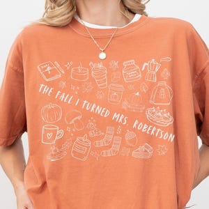 Trendy Fall Bride Comfort Colors Shirt, Engagement Gift, Wedding Gift, Bridal Shower, Bride To Be, Autumn Bride Tee, Bachelorette Party