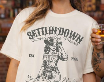 Last Rodeo Bachelorette Party Shirt, Cowgirl Bridal Party Tee