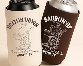 Custom Last Rodeo Bachelorette Party Favors, Western Cowgirl Bachelorette, Custom Can Coolers, Last Hoedown, Nashville Bach Can Holder