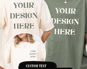 Custom Comfort Colors Shirt, Custom Shirt for Men or Women, Customizable T-Shirt with Logo or Photo, Custom Shirt, Personalized T Shirt